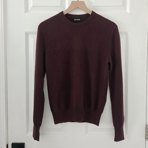 Naadam The Original Cashmere Sweater In Plum Size XS - Picture 5 of 8